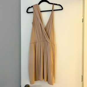 Rebecca Minkoff silk champagne dress - size 8